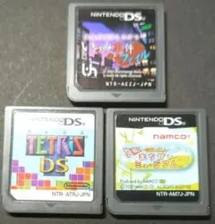 DSゲームソフト テトリス/まちがいミュージアム/いづみ事件ファイル