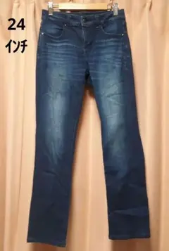 ユニクロ ストレッチジーンズ スリムストレート レディース