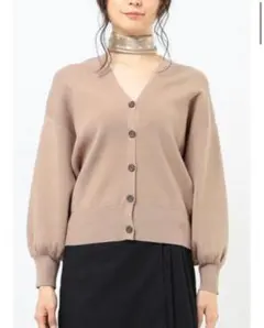 新品★B:MING by BEAMS 袖ボリュームVネックガーディガン