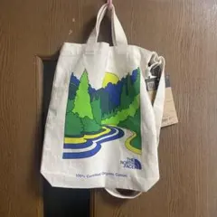 値下げ中ノースフェイス 2WAYオーガニックコットントートバッグ A4収納可