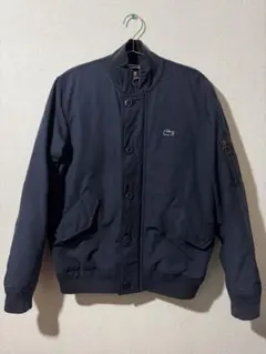 LACOSTE ラコステ ネイビー MA-1ジャケット US S 裏ボア