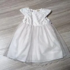 美品　プティマイン　ベビードレス　80