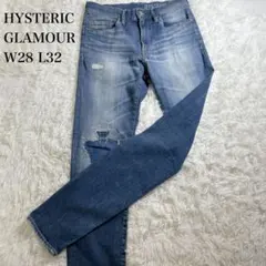 ヒステリックグラマー　スタッズ　ダメージ加工　デニムパンツ　ストレッチ　ガール