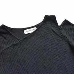 Ray BEAMS レイビームス ニット セーター 肩出し ブラック