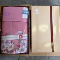 【新品未使用】京都西川 ローズギフトコレクション ソフトケット 大原野 ピンク
