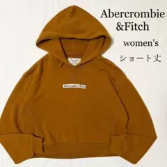 Abercrombie & Fitch 刺繍 スウェット パーカー ショート丈