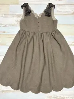 ⭐︎美品⭐︎any FAM ブラウン系チェック ワンピース 130cm