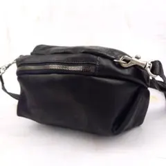 ✨未使用級✨ ボディバッグ 本革 レザー 黒 ブラック 斜め掛け