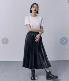 Stunning lure サイズ0 プリーツスカートブラック