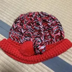 ハンドメイド　毛糸帽子