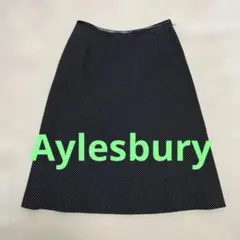 値下げ☆アリスバーリー　フレアスカート ブラック　ドット　11号