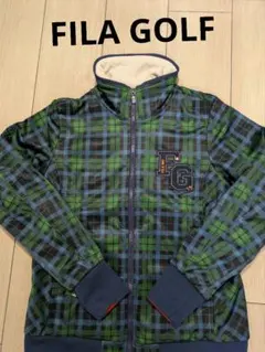 【FILA GOLF】ゴルフウェア ナイロンジャケットチェック レディース