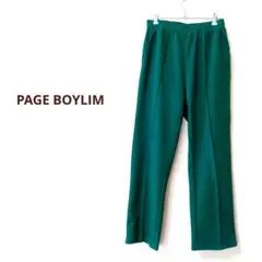 PAGE BOYLIM スラックス センタープレス　ドロストゴム　春秋　伸縮性