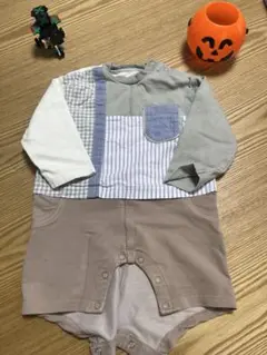 長袖ロンパース サイズ80 マルチカラー