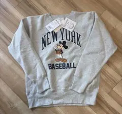 Champion ミッキーマウス ニューヨーク ベースボール スウェット