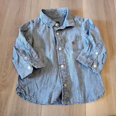 GAP デニムシャツ 長袖　男の子　ベビー　80