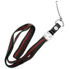 GUCCI グッチ ネックストラップ シェリーライン ウェビングライン 黒 GUCCI グッチ ネックストラップ シェリーライン ウェビングライン 黒