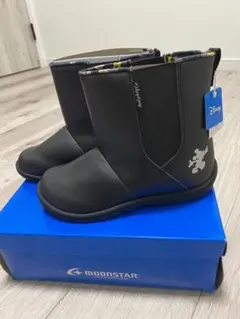 新品未使用箱付き ムーンスター ディズニー ブーツ 22.0