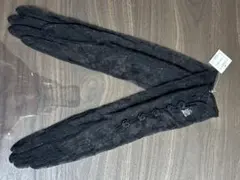 【さっちゃん様専用】レース 黒 と白ウェディンググローブ 約40cm