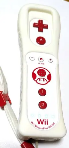 Wiiリモコン MotionPlus内蔵 ホワイト/レッド（キノピオデザイン）