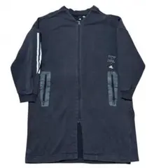 adidas ジップアップ スウェット ノーカラージャケット アディダス