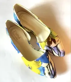 ☆美品☆ESPERANZA パンプス 花柄　23センチ