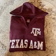 テキサスA&M大学 フード付きパーカー M