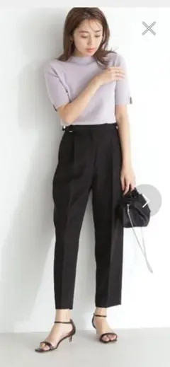 NATURALBEAUTYBASIC Oggi掲載サイドボタンクロップトパンツ