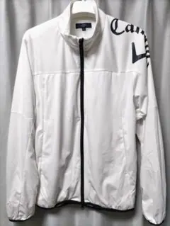 キャロウェイ　ストレッチ　ナイロンジャケット　白　ビックロゴ