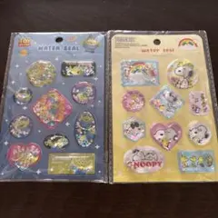 トイ・ストーリーとスヌーピーのウォーターシール セット
