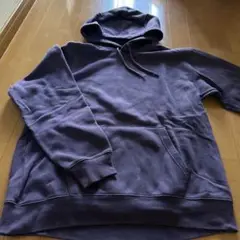パープル フード付き パーカー