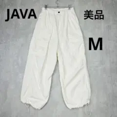 ♪美品　JAVA　クラシカルエルフ　メンズライク　ミリタリー　カーゴパンツ　M白のサムネイル