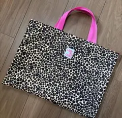 SALE レッスンバッグ 手提げバッグ ヒョウ柄