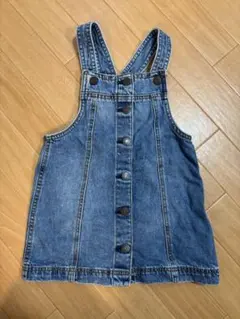 gap デニム ジャンバースカート 調整可能ストラップ