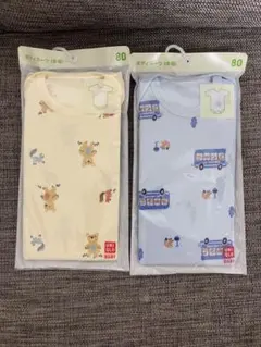 【新品】UNIQLO BABY ボディスーツ 半袖 80 2枚セット