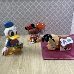 ディズニー ミニフィギュア 3体セット ミッキー ドナルド