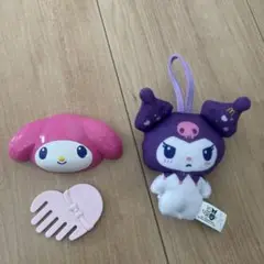 マイメロディヘアコーム＆クロミ ぬいぐるみセット