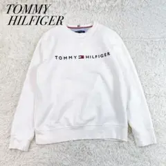 良品✨TOMMY HILFIGER トレーナー プルオーバー 裏起毛 ロゴ L