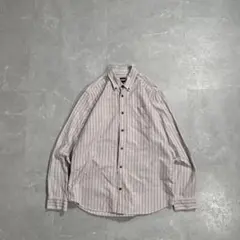 00s OLD GAP ストライプ ボタンダウンシャツ 古着 USA 長袖 短丈