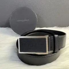 GIORGIO ARMANI ベルト ブラック　レザー　バックル　アルマーニのサムネイル