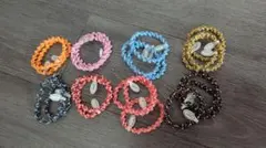 ヘアゴム 保育園 保育所 幼稚園 仕事 無地 日本製 まとめ売り