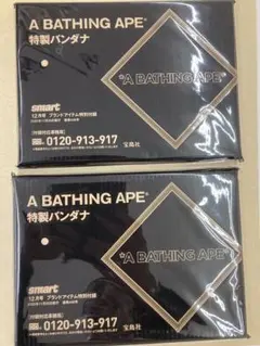 Smart　付録　A BATHING APE エイプ　バンダナ　2枚セット