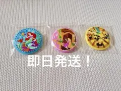 ディズニー 刺繍 缶バッジ 2 キャラクター ピンバッジ 3個セット
