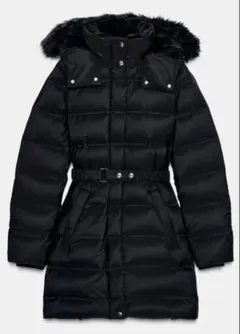 ZARA 撥水防風フード付きダウンジャケット　XL