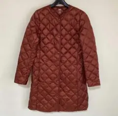 ユニクロ ウルトラライトダウン コート M あずき色 2WAY