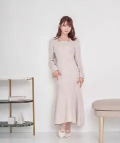 ロゼミューズ　ワンピース　tweed mermaid dress