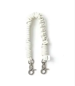 【新品】Design paracord strap-leather-WHITE