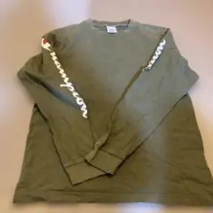 Champion 長袖Tシャツ M オリーブ
