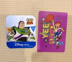 Disney Store トイストーリー カード ステッカー 2枚セット 非売品