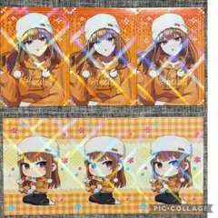 カラフルピーチ　ブロマイドガム　えと　等身　ミニキャラ　6枚セット　ピクニックのサムネイル